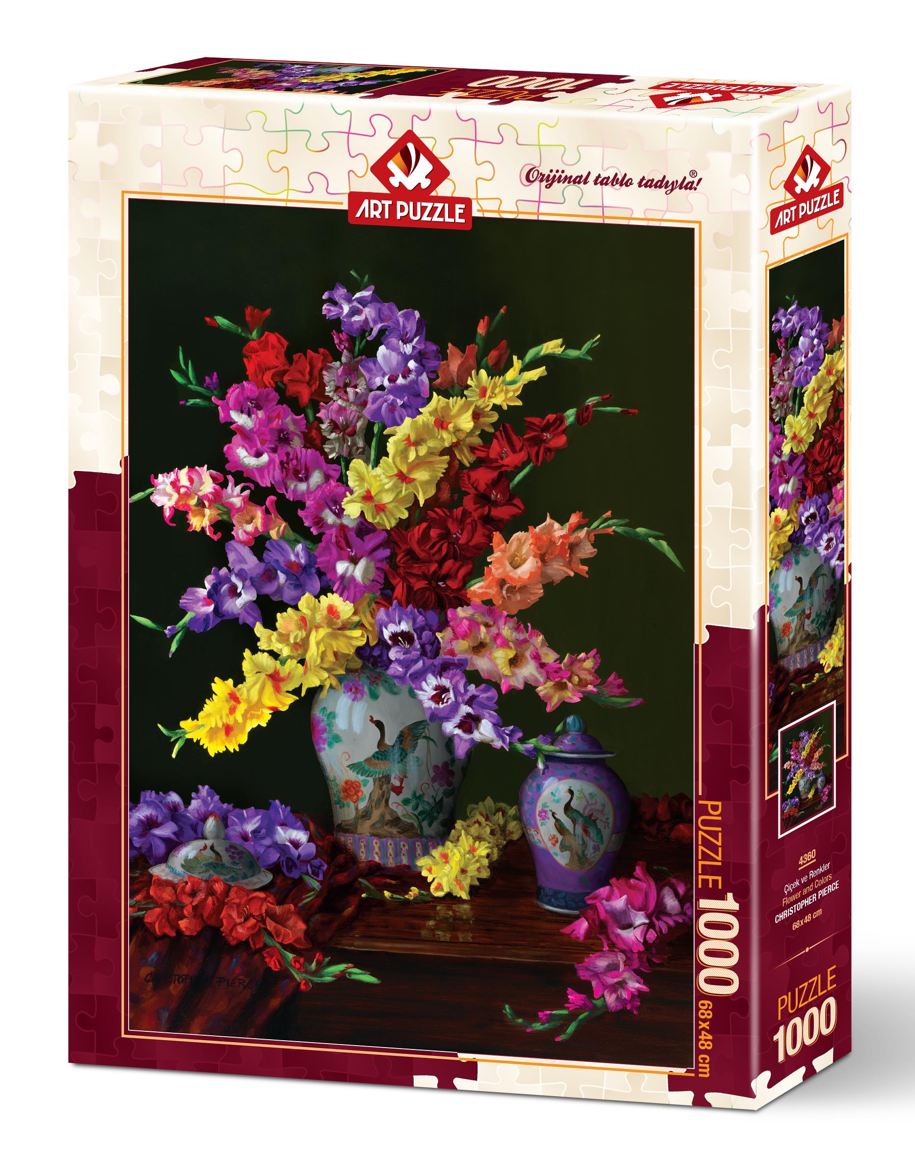 Art Puzzle 4360 Çiçek Ve Renkler 1000 Parça Puzzle