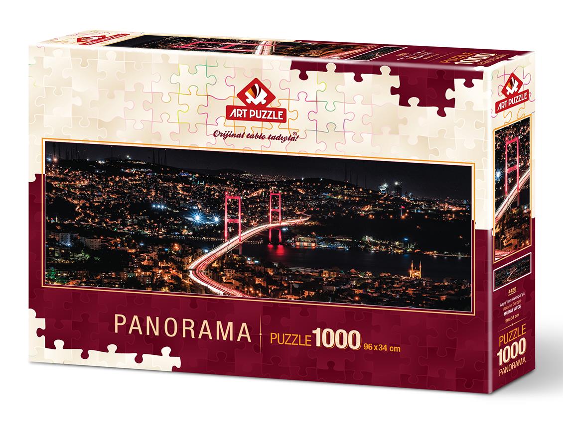 Art Puzzle 4480 Asya'dan Avrupa'ya 1000 Panorama Puzzle
