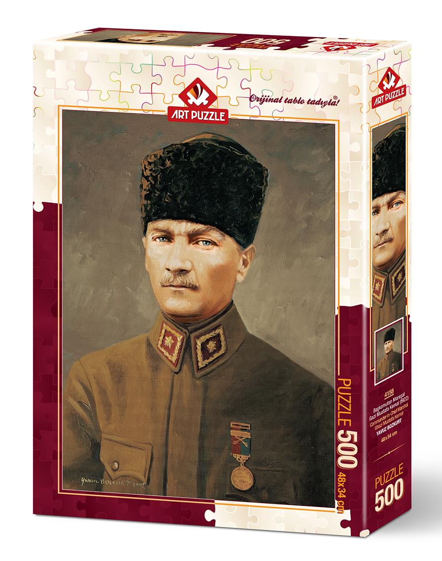 Art Puzzle 4158 Başkomutan Mareşal Gazi Mustafa Kemal Atatürk 500 Parça Puzzle