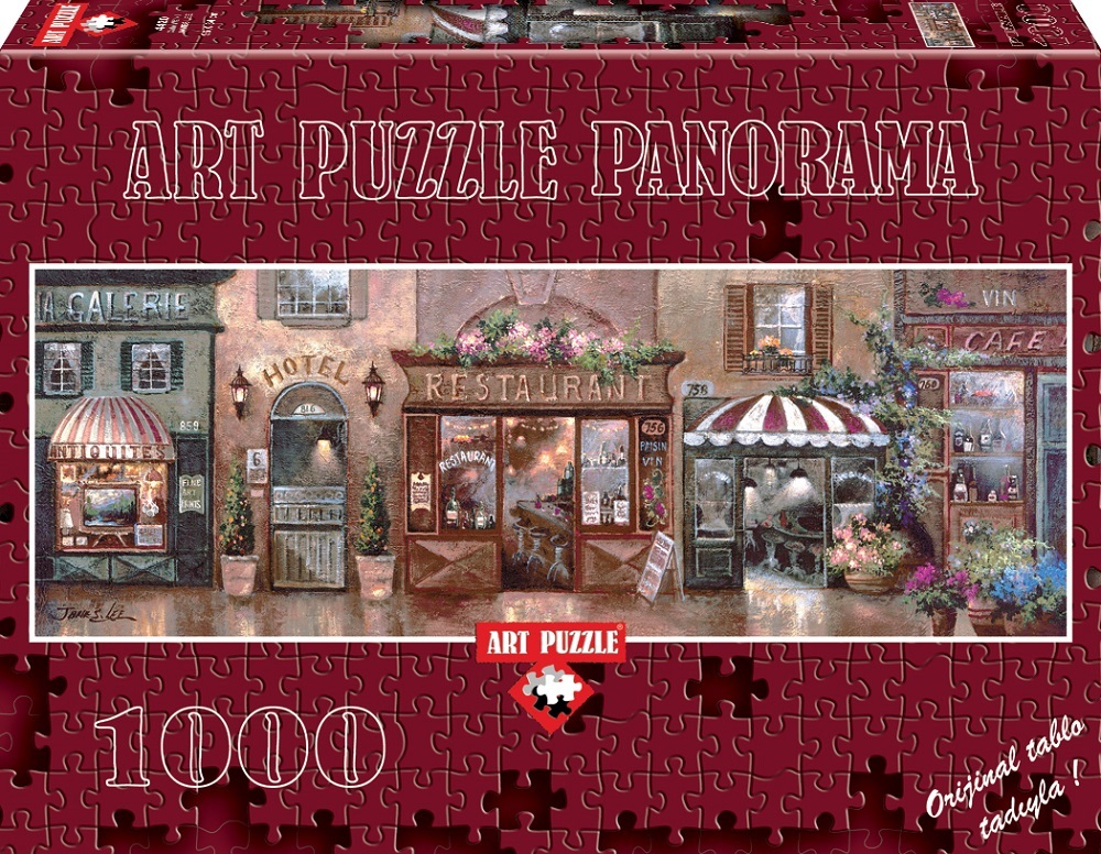 Art Puzzle 4420 Cafe Walk I 1000 Parça Panorama Puzzle