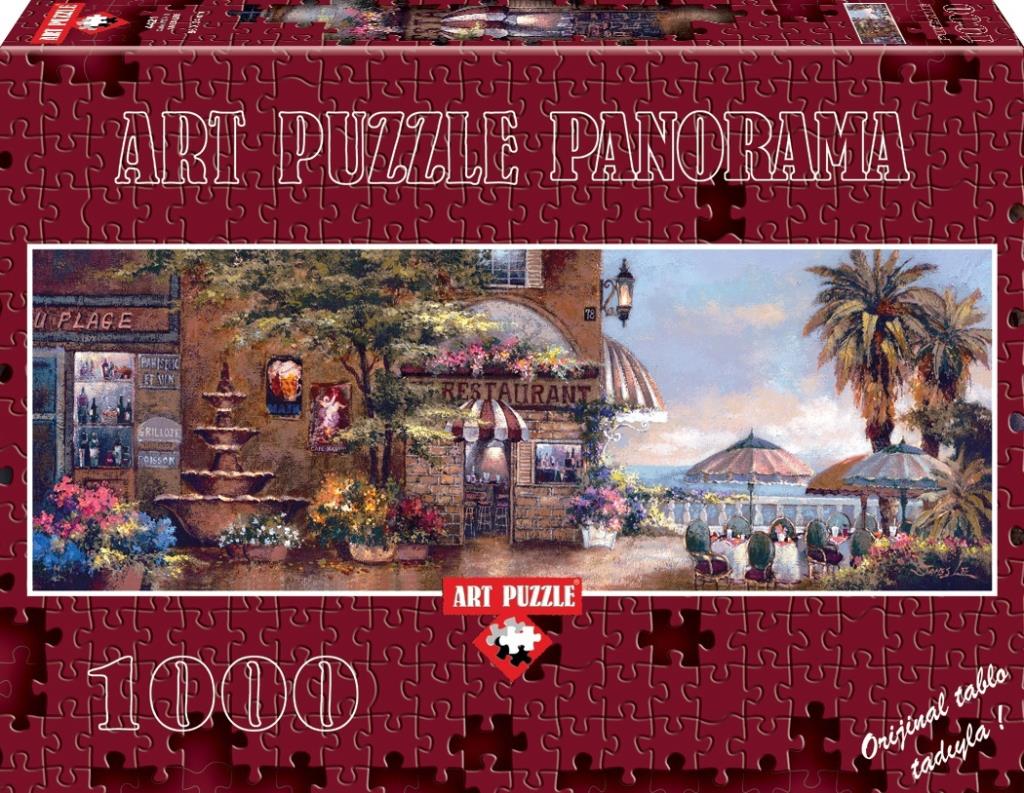Art Puzzle 4421 Cafe Walk II 1000 Parça Panorama Puzzle