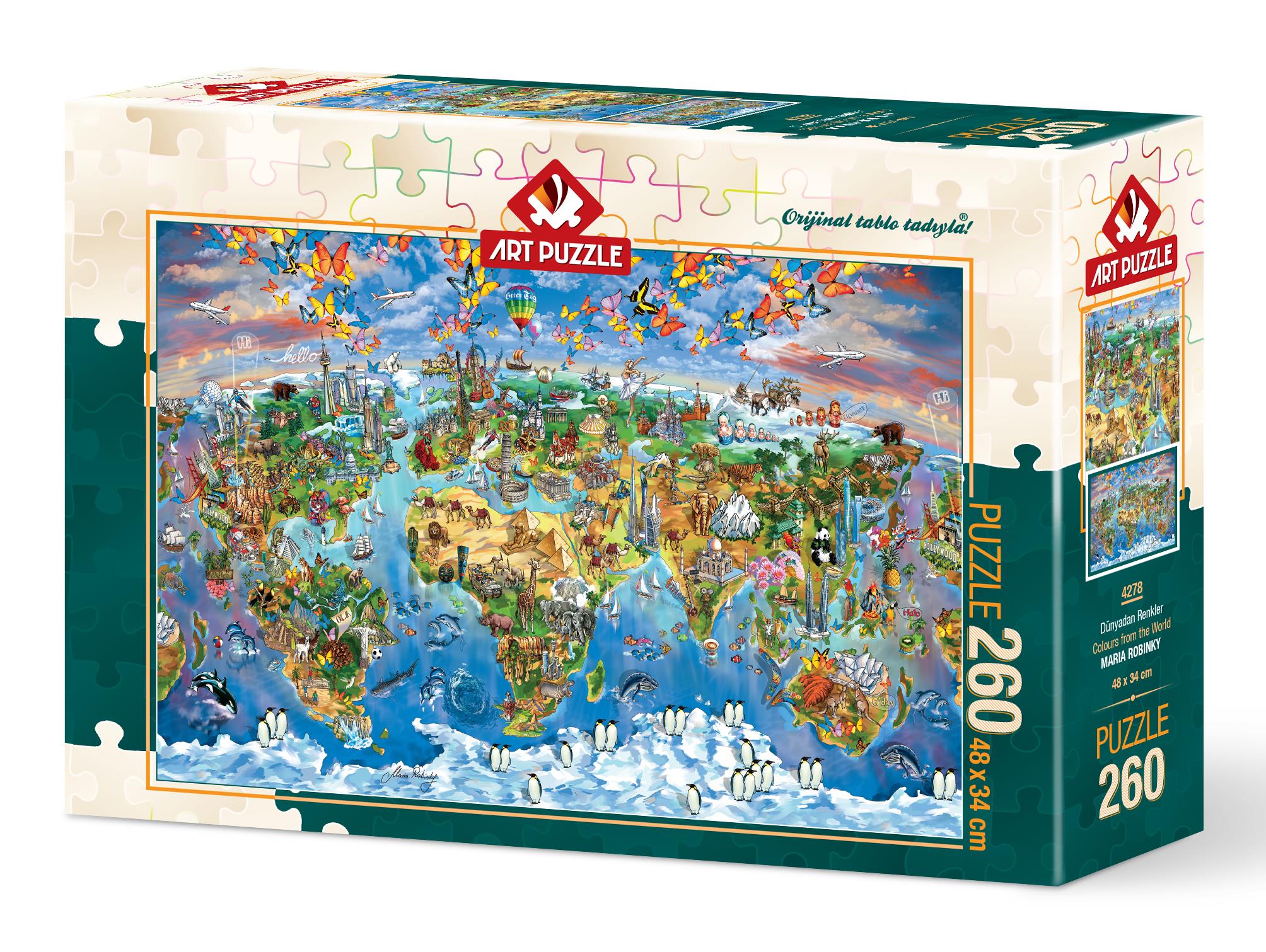 Art Puzzle 4278 Dünyadan Renkler 260 Parça Puzzle