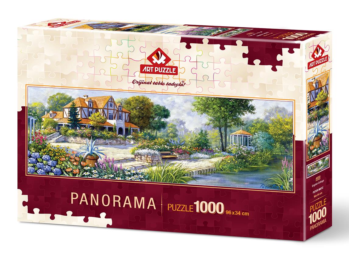 Art Puzzle 4333 English Cottage 1000 Parça Panorama Puzzle