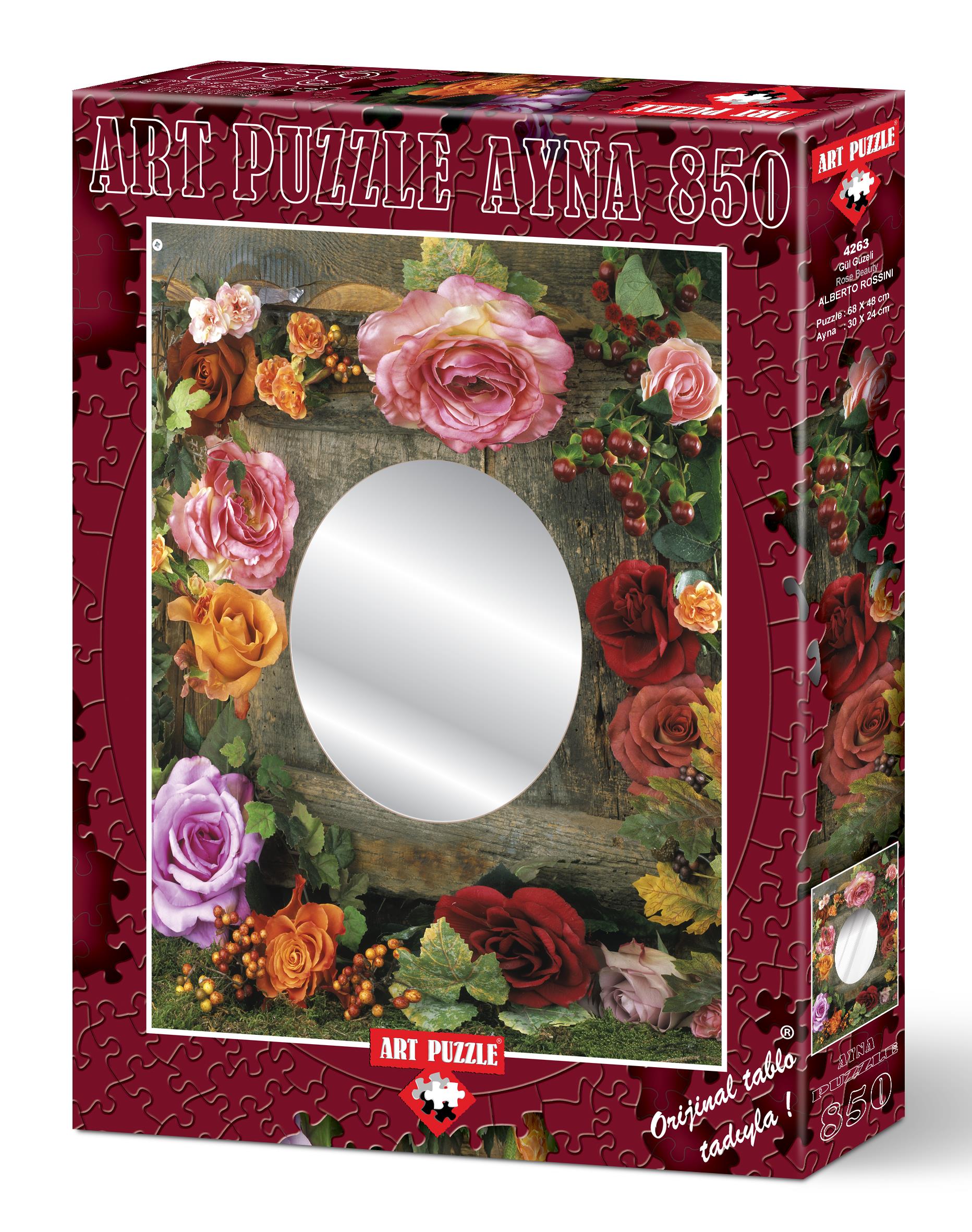 Art Puzzle 4263 Gül Güzeli 850 Parça Aynalı Puzzle