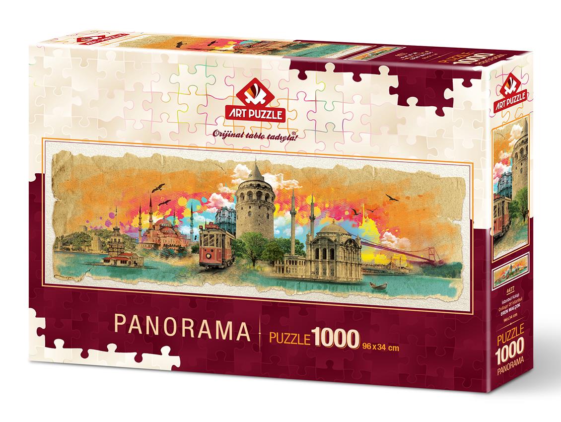 Art Puzzle 4477 İstanbul Kolajı 1000 Parça Panorama Puzzle