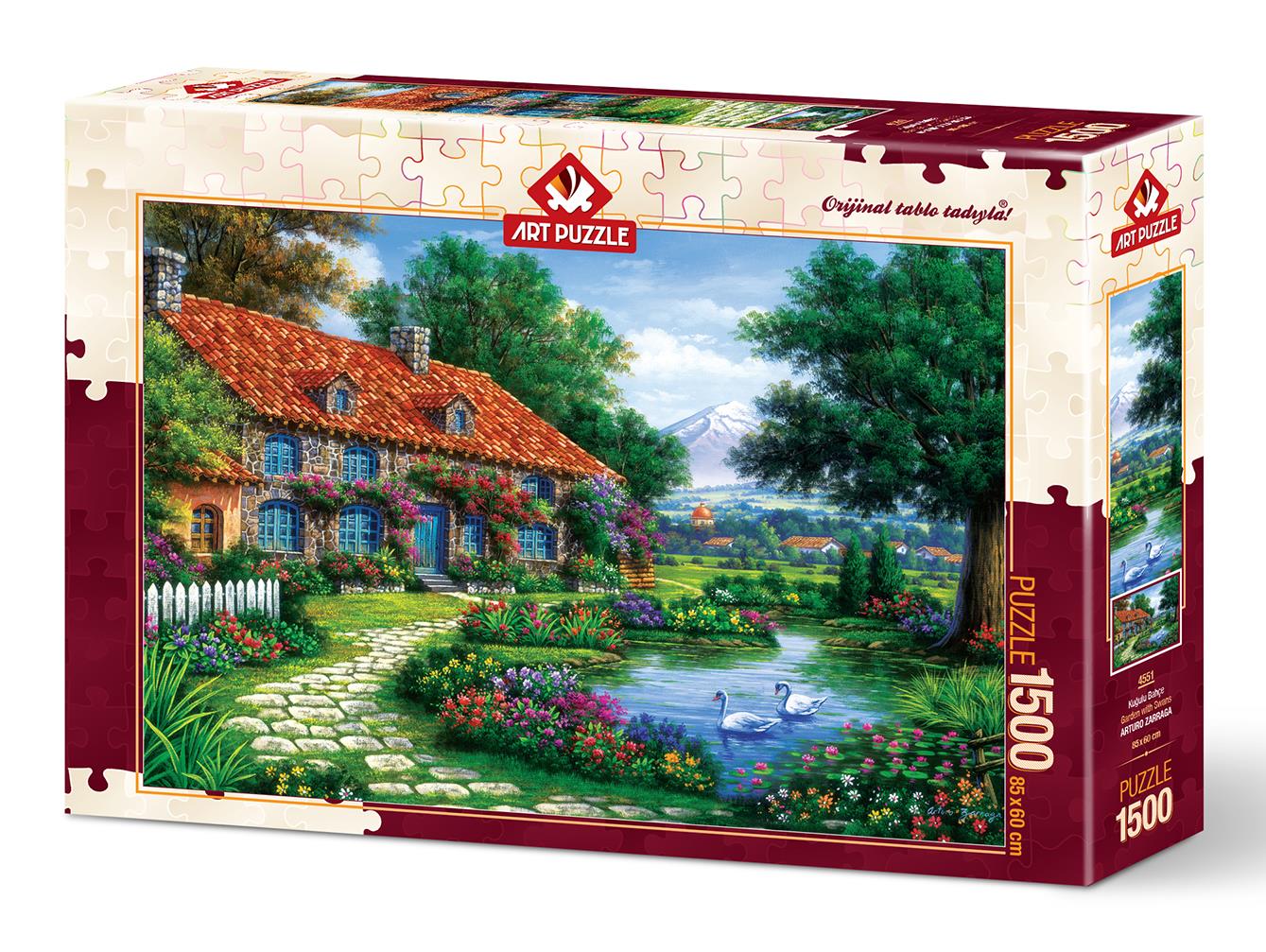 Art Puzzle 4551 Kuğulu Bahçe 1500 Parça Puzzle