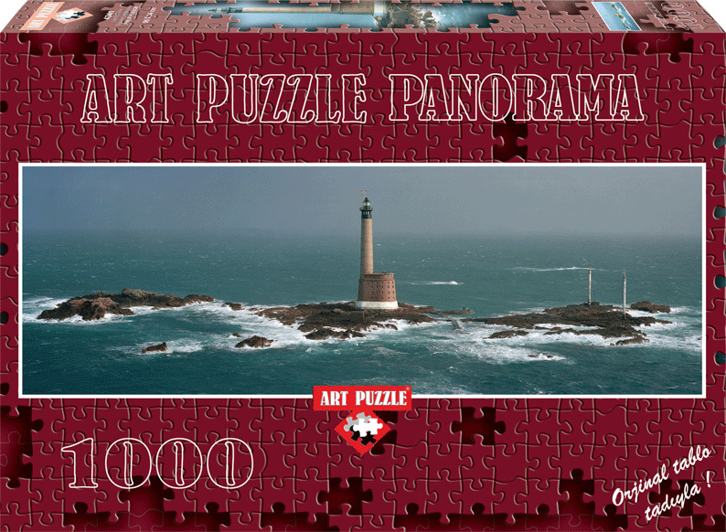 Art Puzzle 4341 Les Roches Lighthouse 1000 Parça Panorama Puzzle