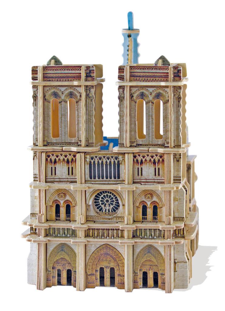 16974 Educa Puzzle Notre Dame De Paris 3D Monument 148 Parça Ahşap Maket Puzzle