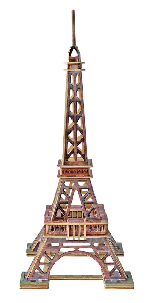 16998 Educa Puzzle Tour Eiffel Monument 63 Parça 3D Ahşap Maket Puzzle