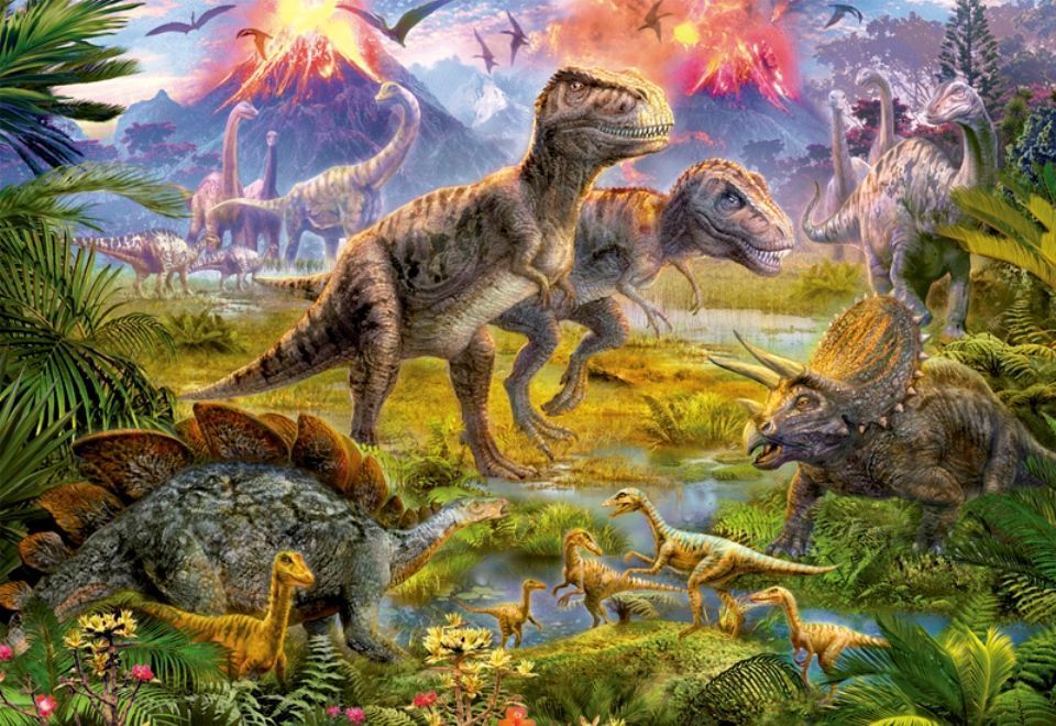 15969 Educa Puzzle Dinosaur Gathering 500 Parça Puzzle