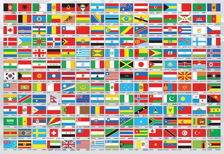 15530 Educa Puzzle Flags Of The World 1500 Parça Puzzle