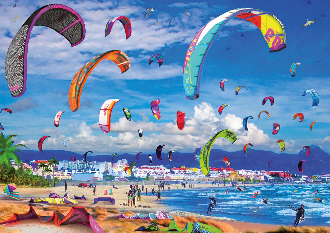 17693 Educa Puzzle Kitesurfing 1000 Parça Puzzle