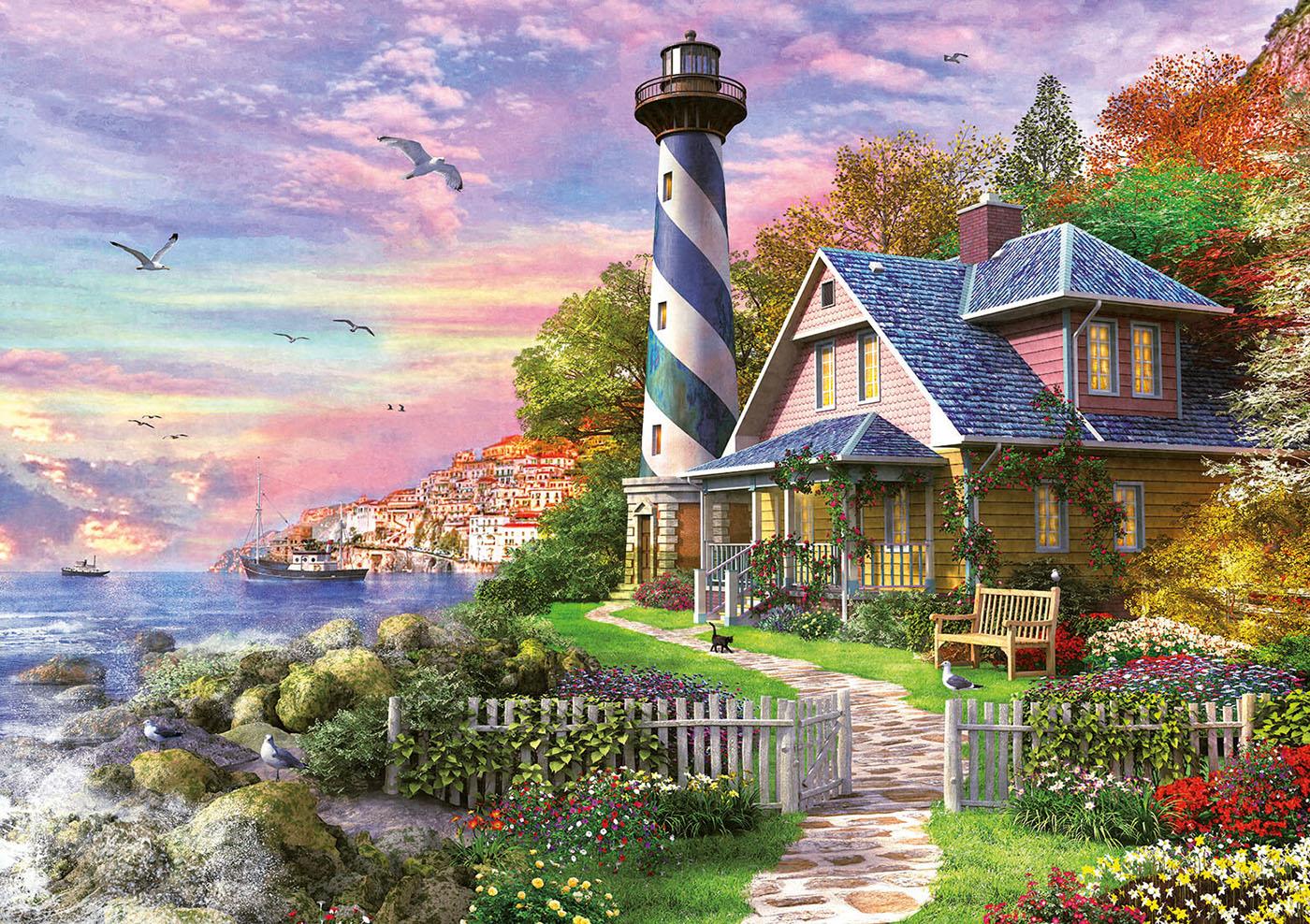 17740 Educa Puzzle Lighthouse At Rock Bay 1000 Parça Puzzle