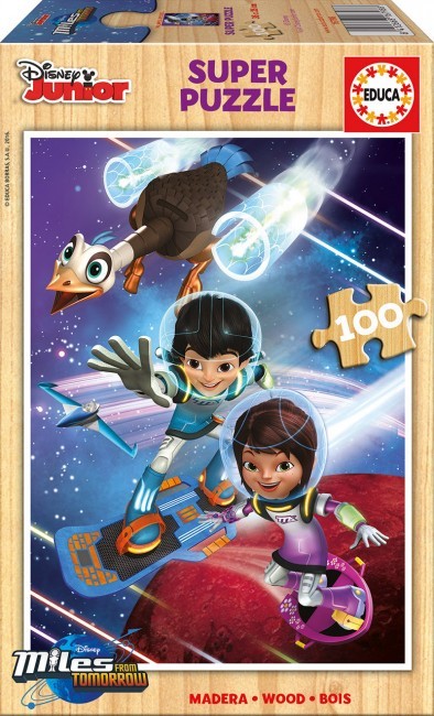 16798 Educa Puzzle Miles From Tomorrowland, Disney 100 Parça Ahşap Puzzle