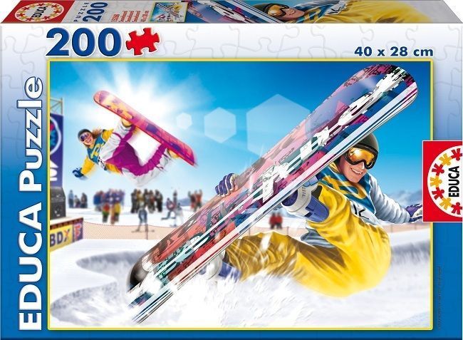 15268 Educa Puzzle Snowboard 200 Parça Karton Puzzle