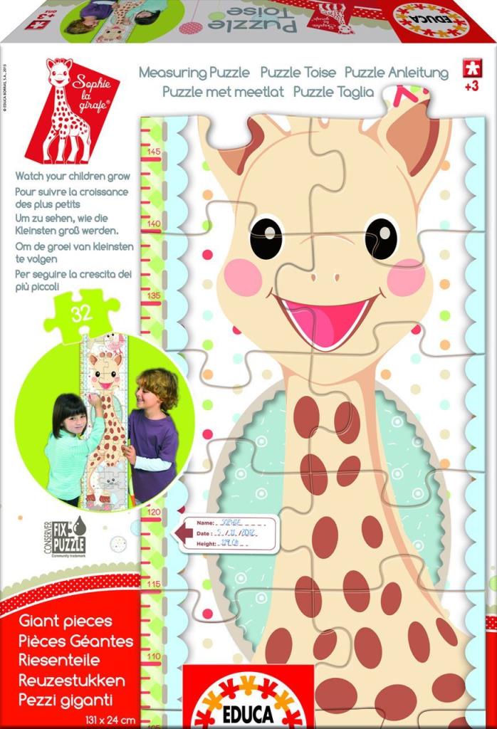 15505 Educa Puzzle Sophie La Girafe Boy Çizelgesi 32 Parça Karton Puzzle