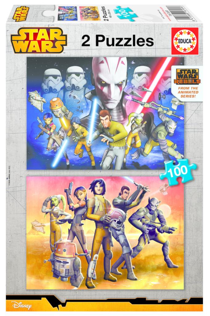 16169 Educa Puzzle Star Wars Rebels 2 X 100 Parça Karton Puzzle