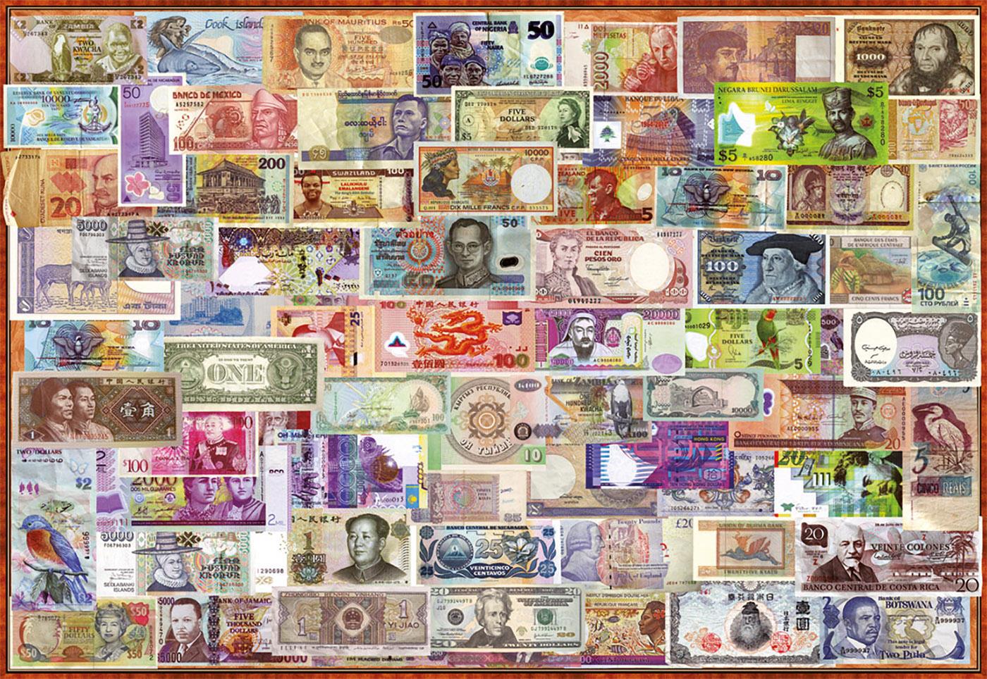 17659 Educa Puzzle World Banknotes 1000 Parça Puzzle