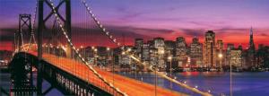 11222 Ks Puzzle Bridge Of San Francisco 1000 Parça Panorama Puzzle