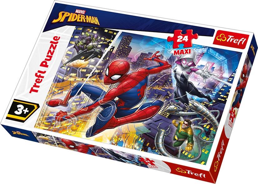 Trefl Çocuk Puzzle 14289 Fearless Spiderman 24 Parça Maxi Puzzle