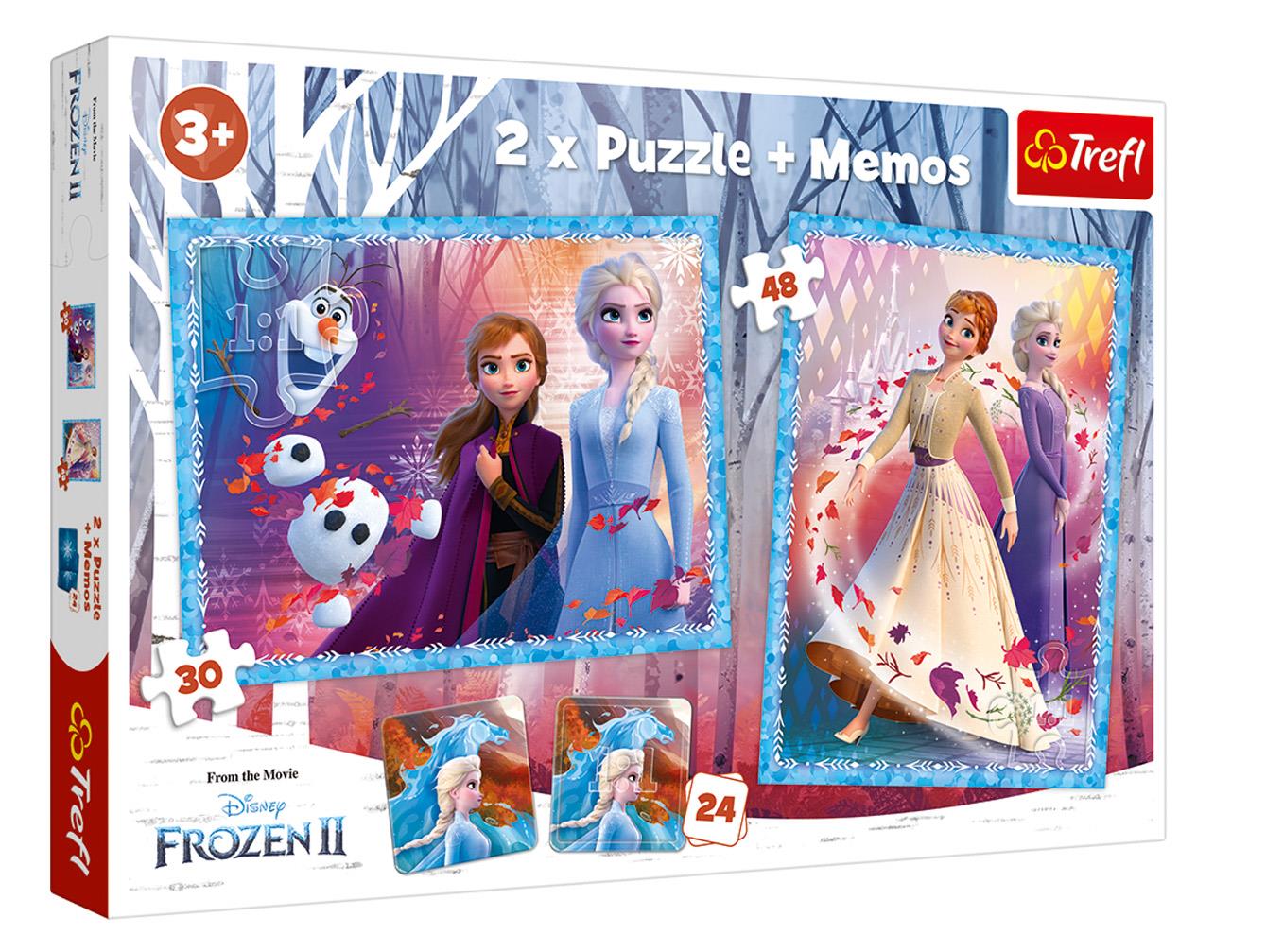 Trefl Çocuk Puzzle 90604 Mickey Fun With Friends, Disney 2 in 1 + Memos Puzzle