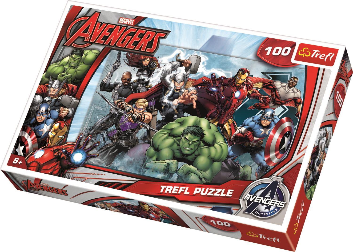 Trefl Çocuk Puzzle 16272 Avengers Let's Attack, Marvel 100 Parça Puzzle