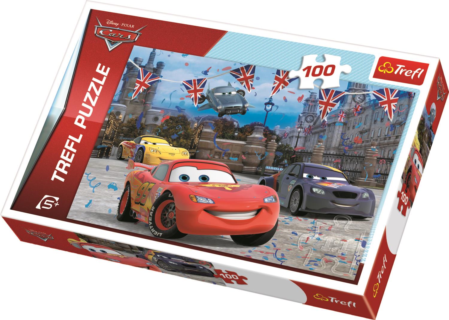 Trefl Çocuk Puzzle 16295 Cars 2 Race In London, Disney 100 Parça Puzzle