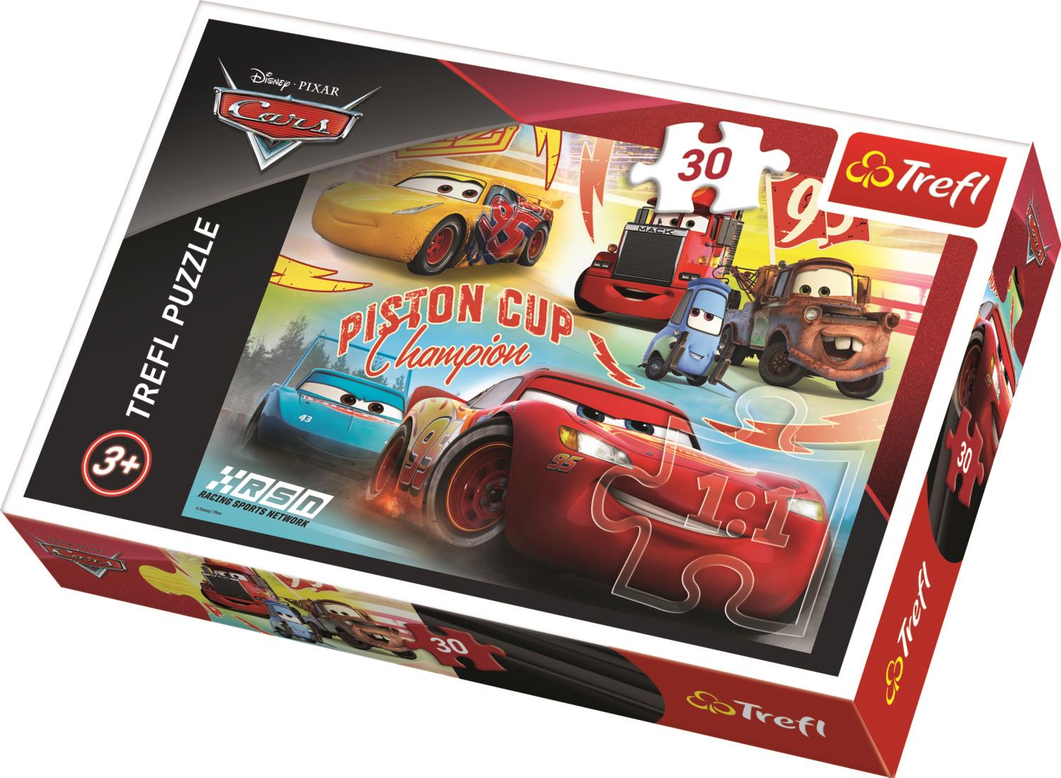 Trefl Çocuk Puzzle 18233 Cars 3 Champion Team, Disney 30 Parça Puzzle
