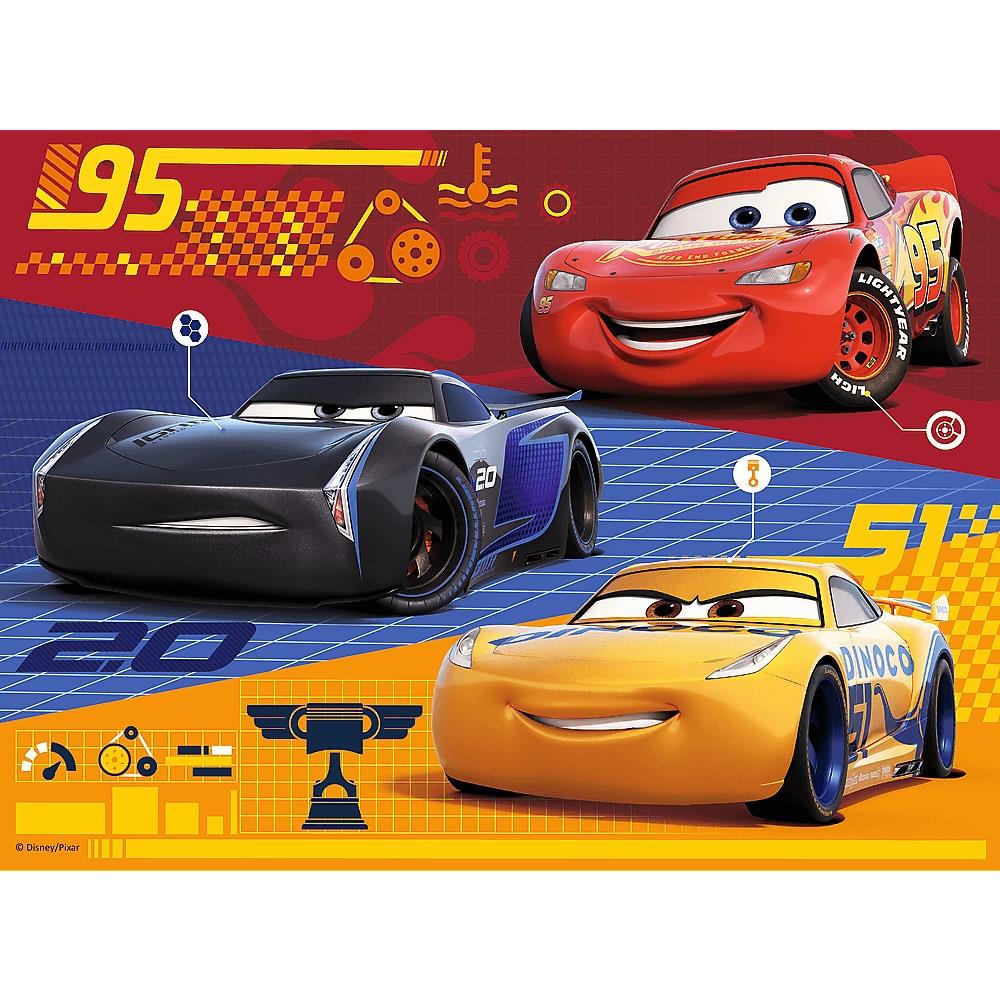 Trefl Çocuk Puzzle 18215 Cars 3 Lightening Mc Queen, Disney 30 Parça Puzzle