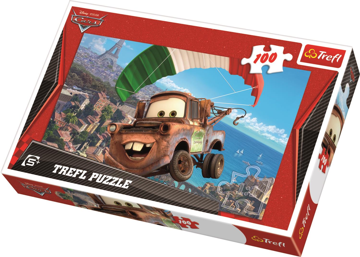Trefl Çocuk Puzzle 16187 Cars Mater Up In The Sky, Disney 100 Parça Puzzle