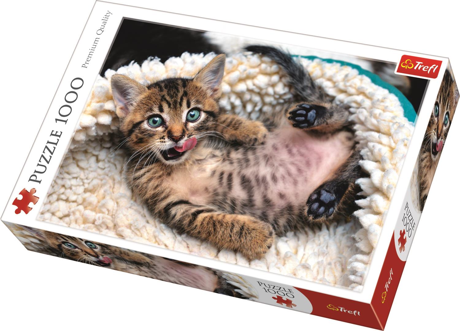 Trefl Puzzle 10448 Cheerful Kitten 1000 Parça Puzzle