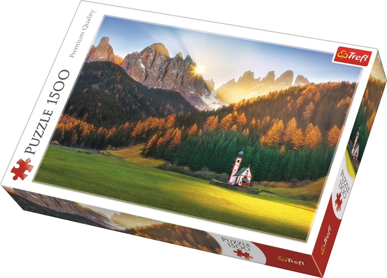 Trefl Puzzle 26134 Church In Dolomites 1500 Parça Puzzle