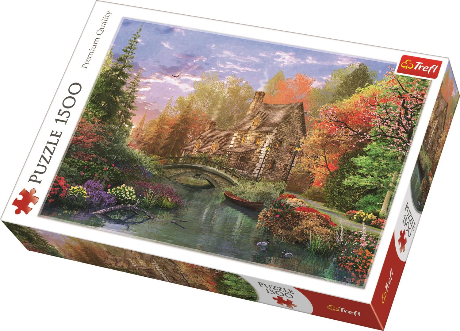 Trefl Puzzle 26136 Cottage By The Lake 1500 Parça Puzzle