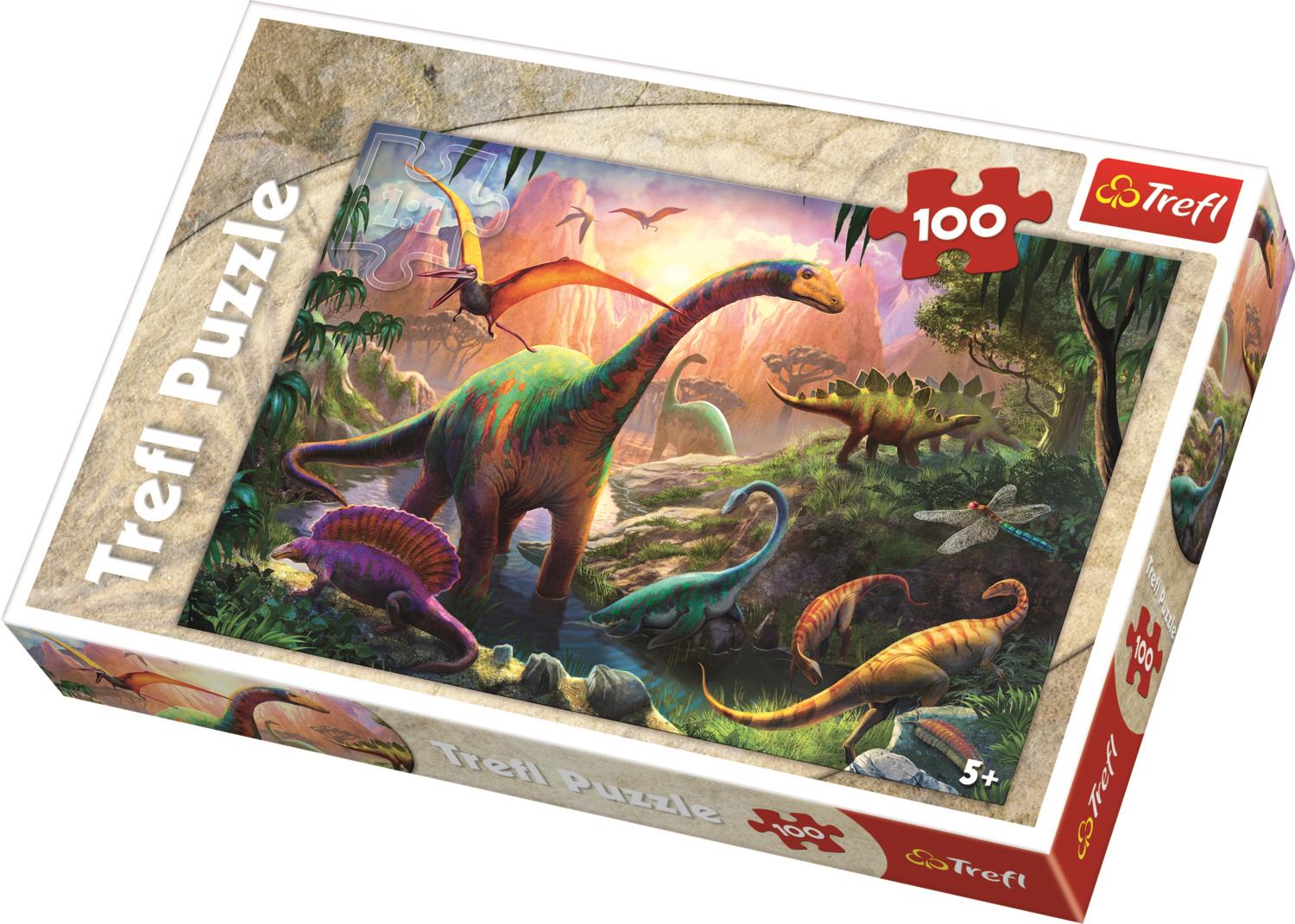 Trefl Çocuk Puzzle 16277 Dinosaurs's Land 100 Parça Puzzle