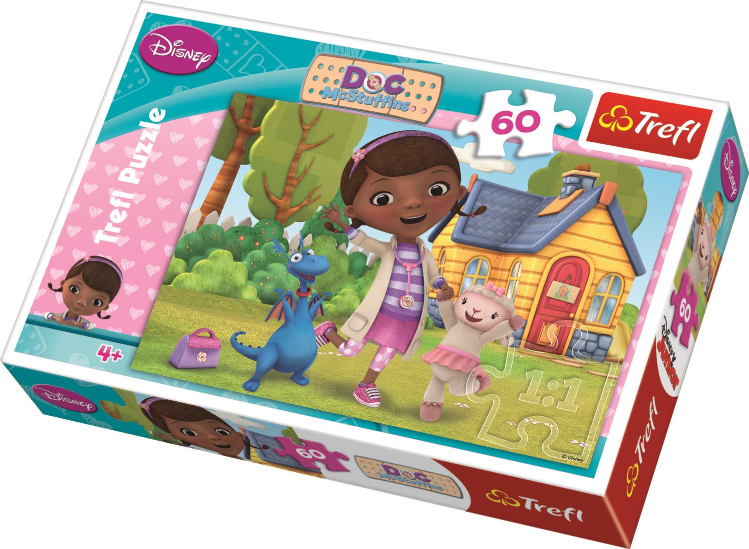 Trefl Çocuk Puzzle 17261 Doc Mcstuffins Play Time!, Disney 60 Parça Puzzle