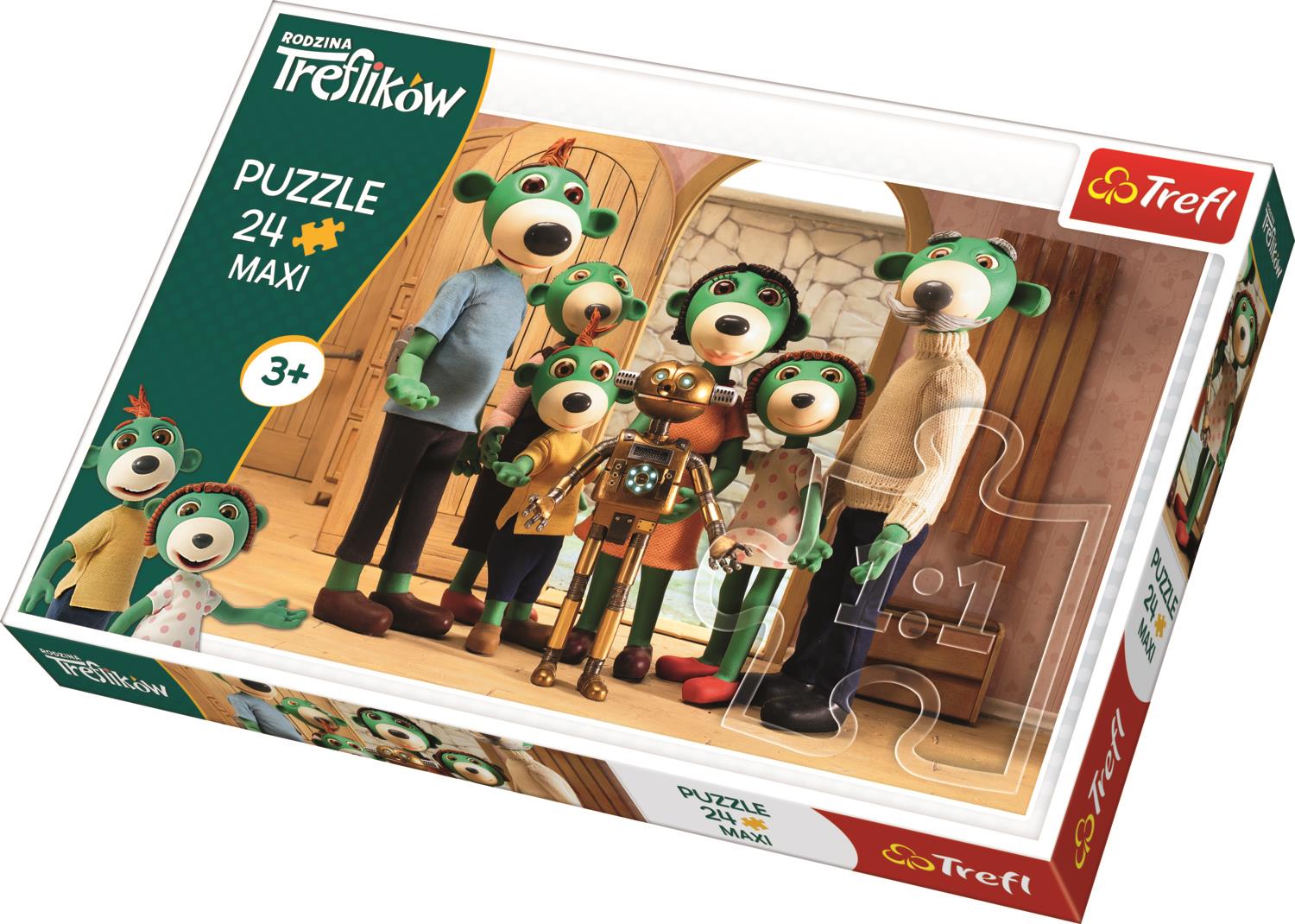 Trefl Çocuk Puzzle 14254 Family Portrait, Treflik Family 24 Parça Maxi Puzzle