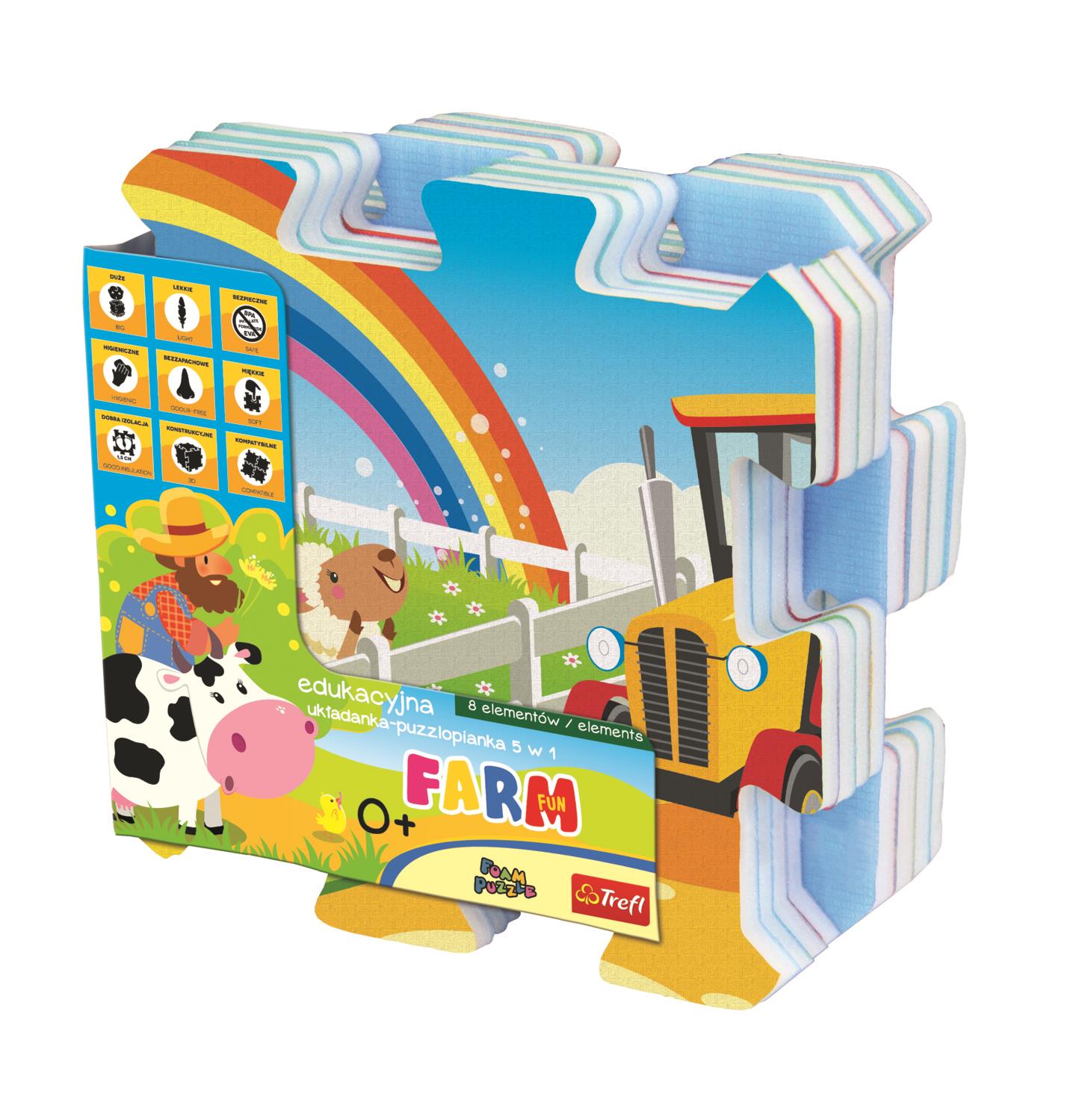 Trefl Çocuk Puzzle 60697 Farm Fun 20 Parça Köpük Puzzle