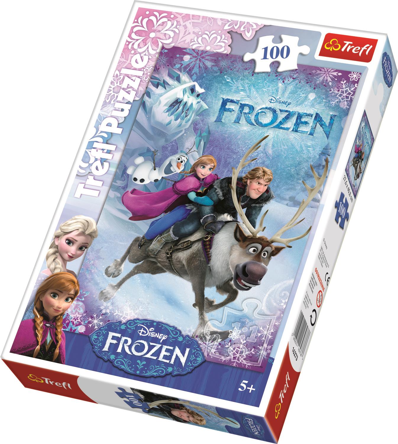 Trefl Çocuk Puzzle 16273 Frozen Anne's Rescue, Disney 100 Parça Puzzle