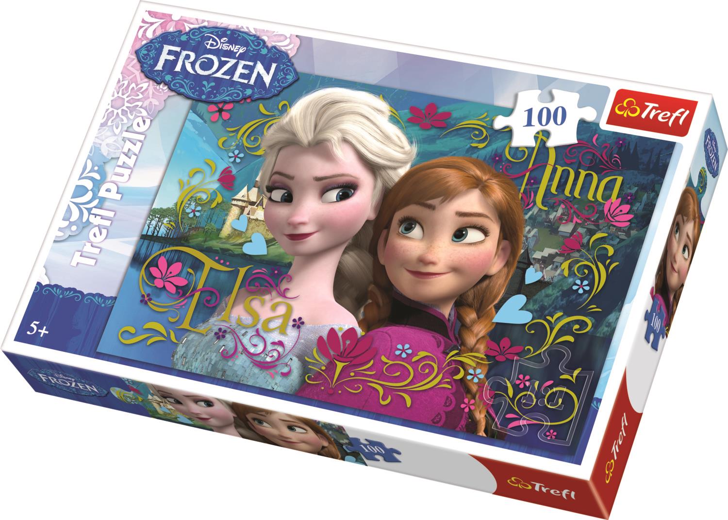 Trefl Çocuk Puzzle 16255 Frozen Elsa And Anna, Disney 100 Parça Puzzle