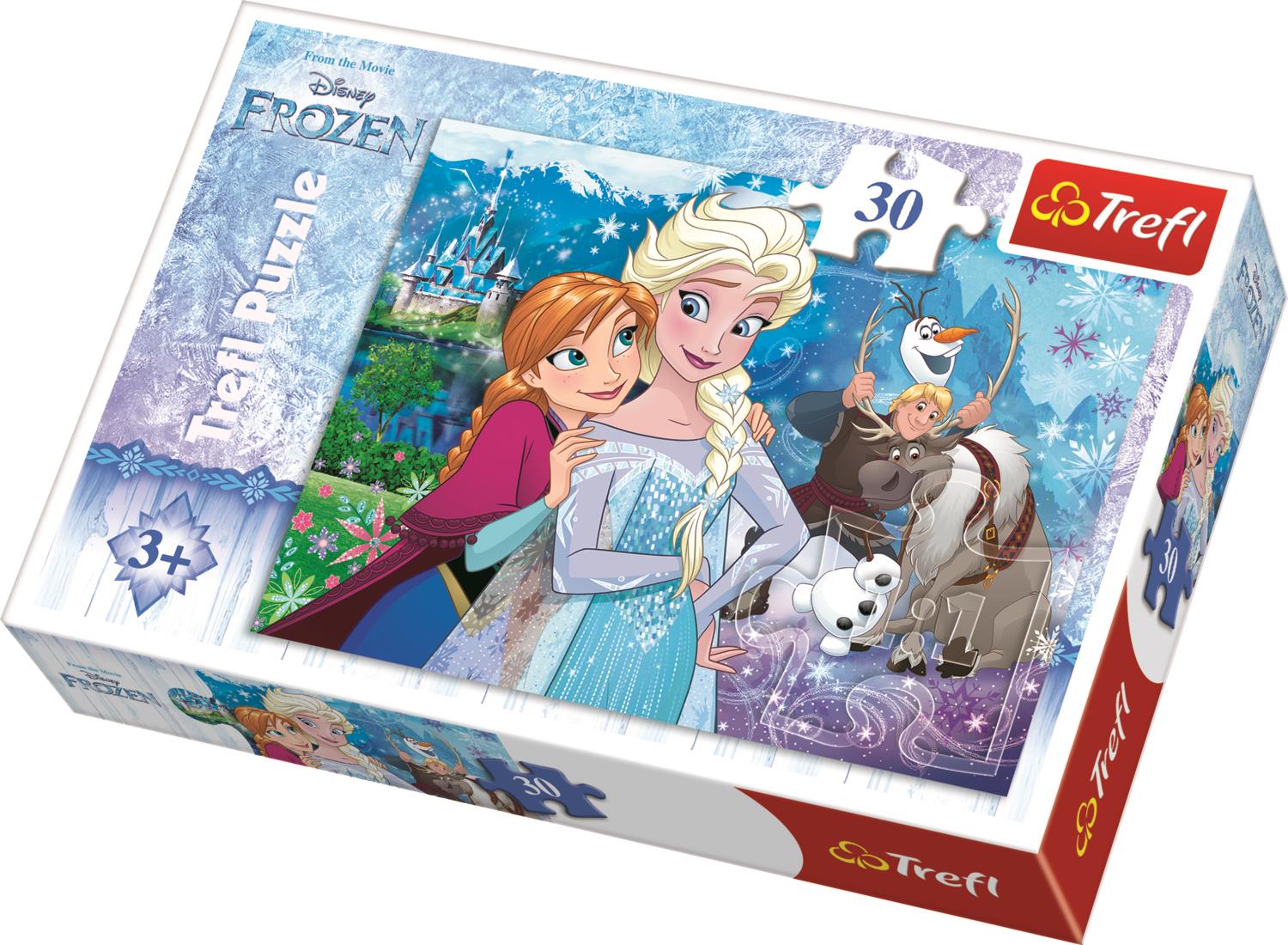 Trefl Çocuk Puzzle 18225 Frozen Unleash The Magic, Disney 30 Parça Puzzle 