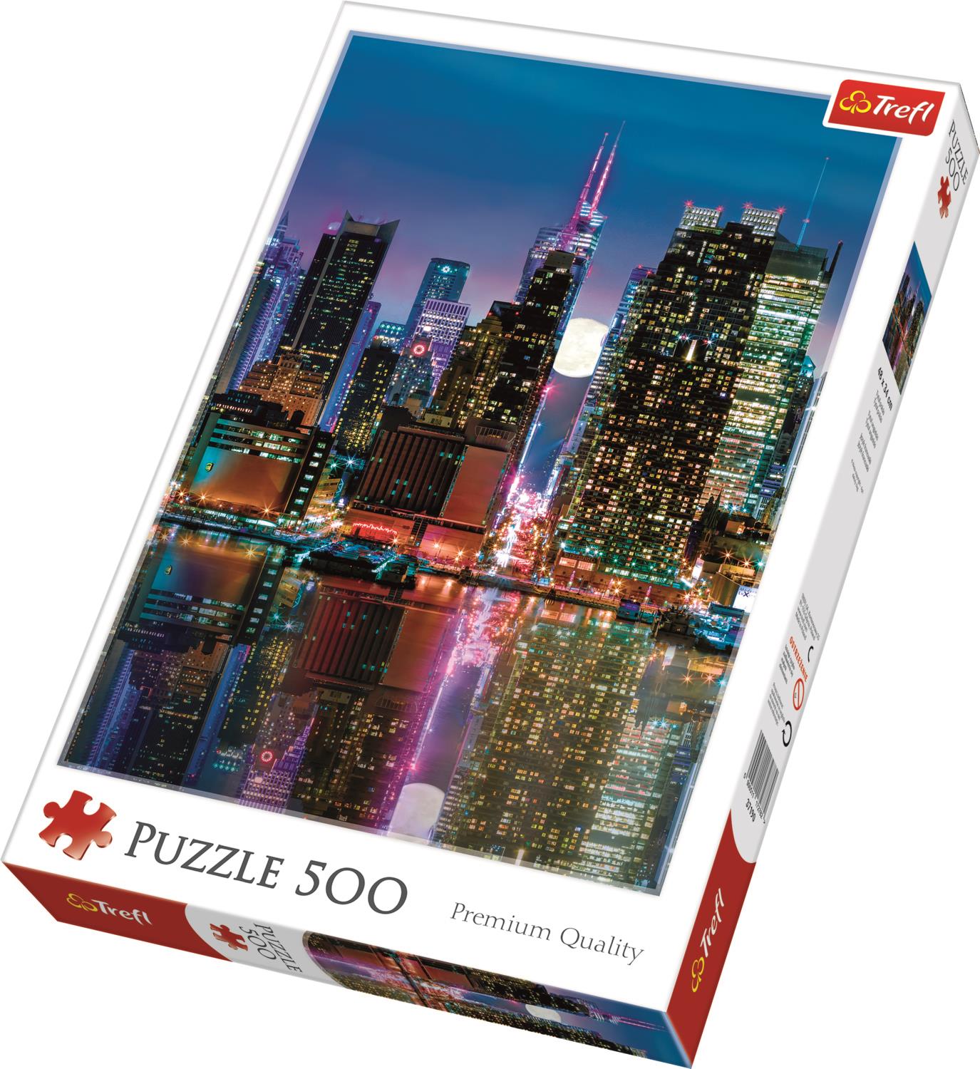 Trefl Puzzle 37261 Full Moon Over The Manhattan 500 Parça Puzzle