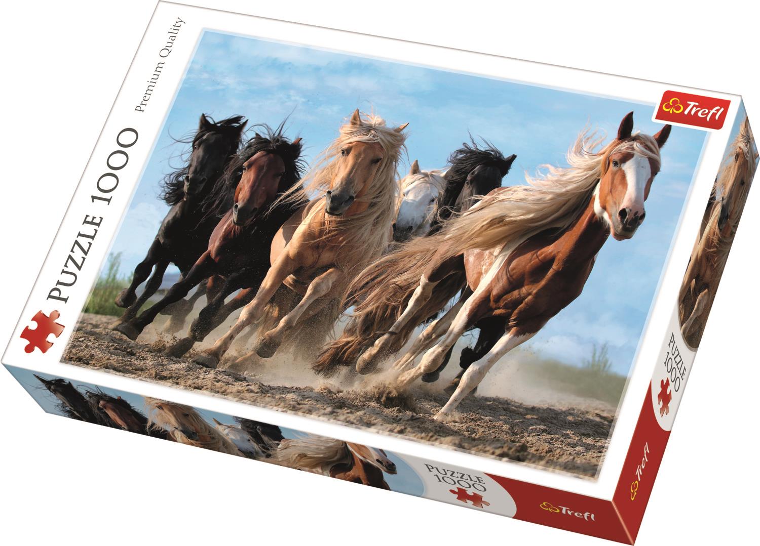 Trefl Puzzle 10446 Galloping Horses 1000 Parça Puzzle