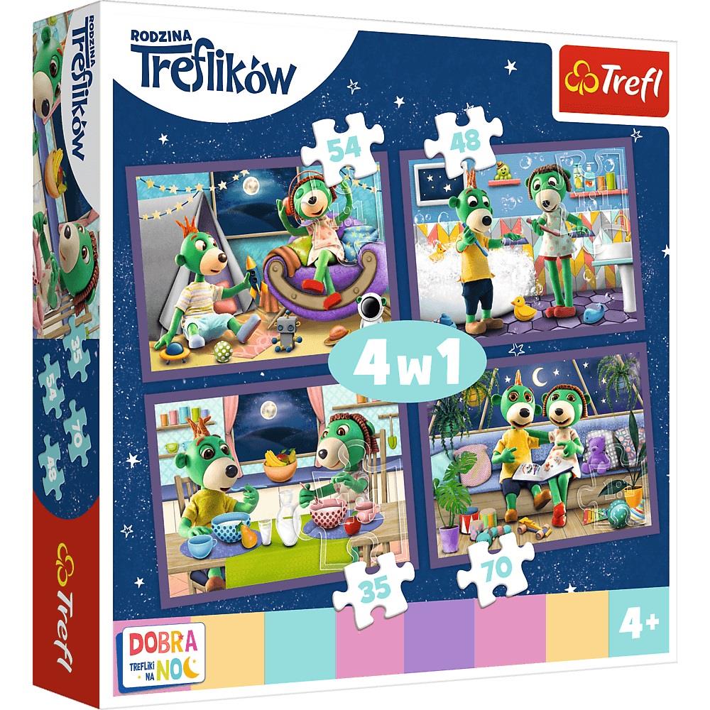 Trefl Çocuk Puzzle 34107 Cars Set Off On A Journey, Disney 35+48+54+70 Parça 4 in 1 Puzzle