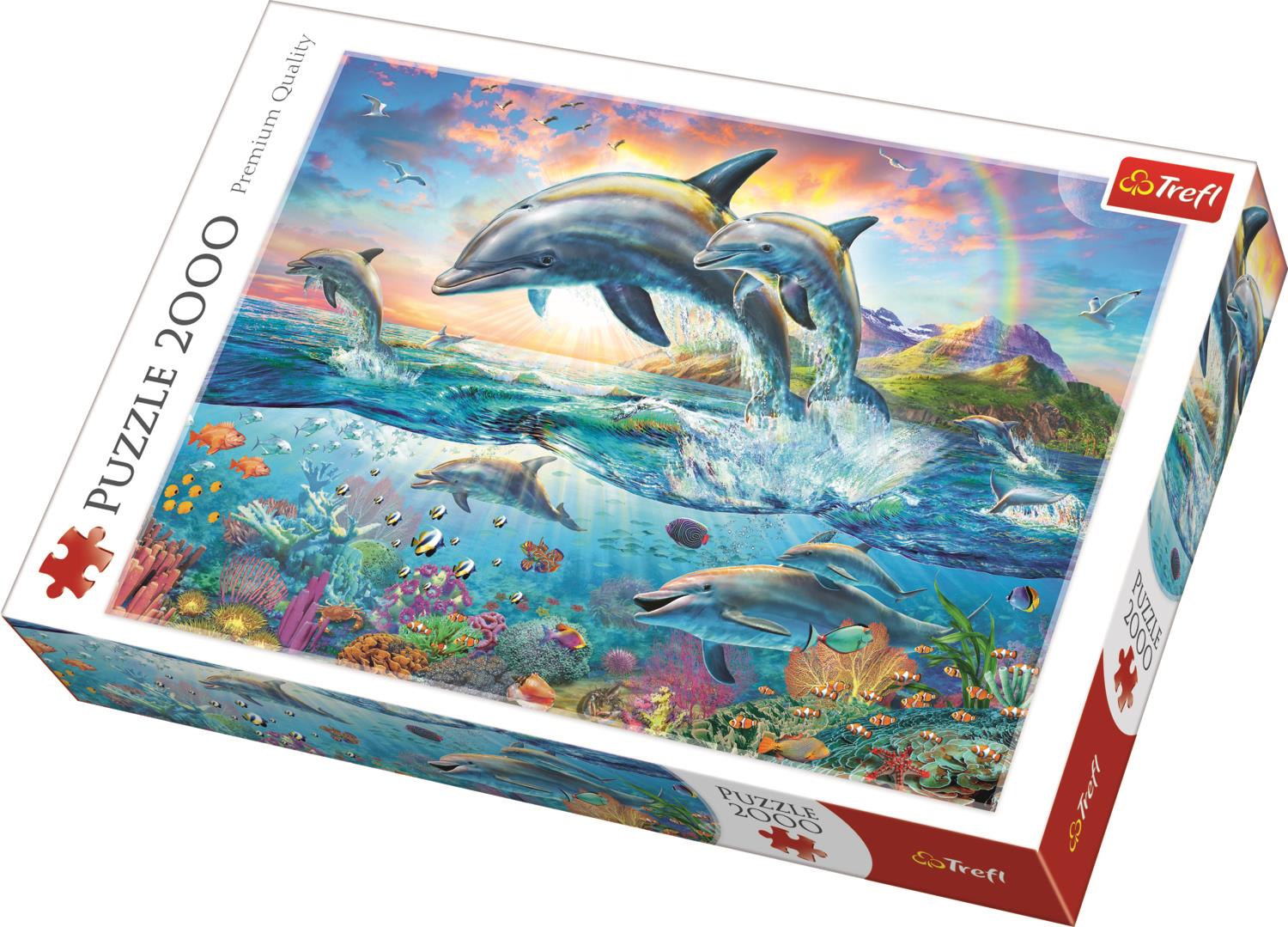 Trefl Puzzle 27087 Happy Dolphins 2000 Parça Puzzle