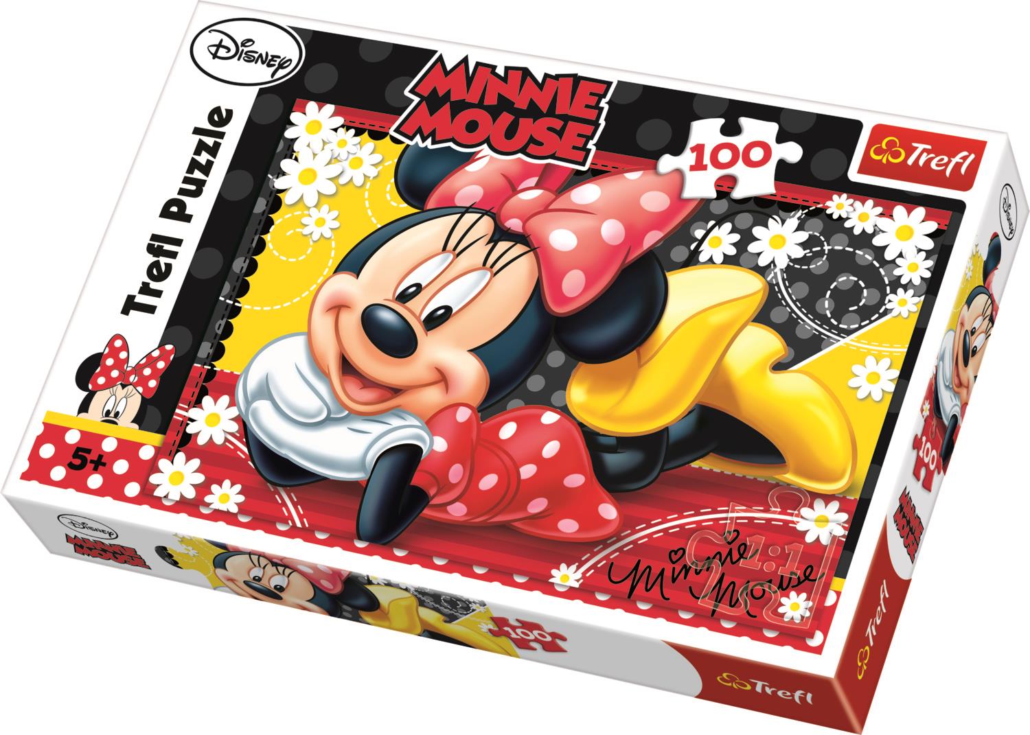Trefl Çocuk Puzzle 16193 Happy Minnie, Disney 100 Parça Puzzle