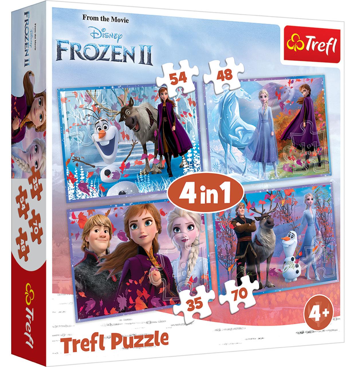 Trefl Çocuk Puzzle 34261 Mickey Mouse & Friends, Disney 35+48+54+70 Parça 4 in 1 Puzzle