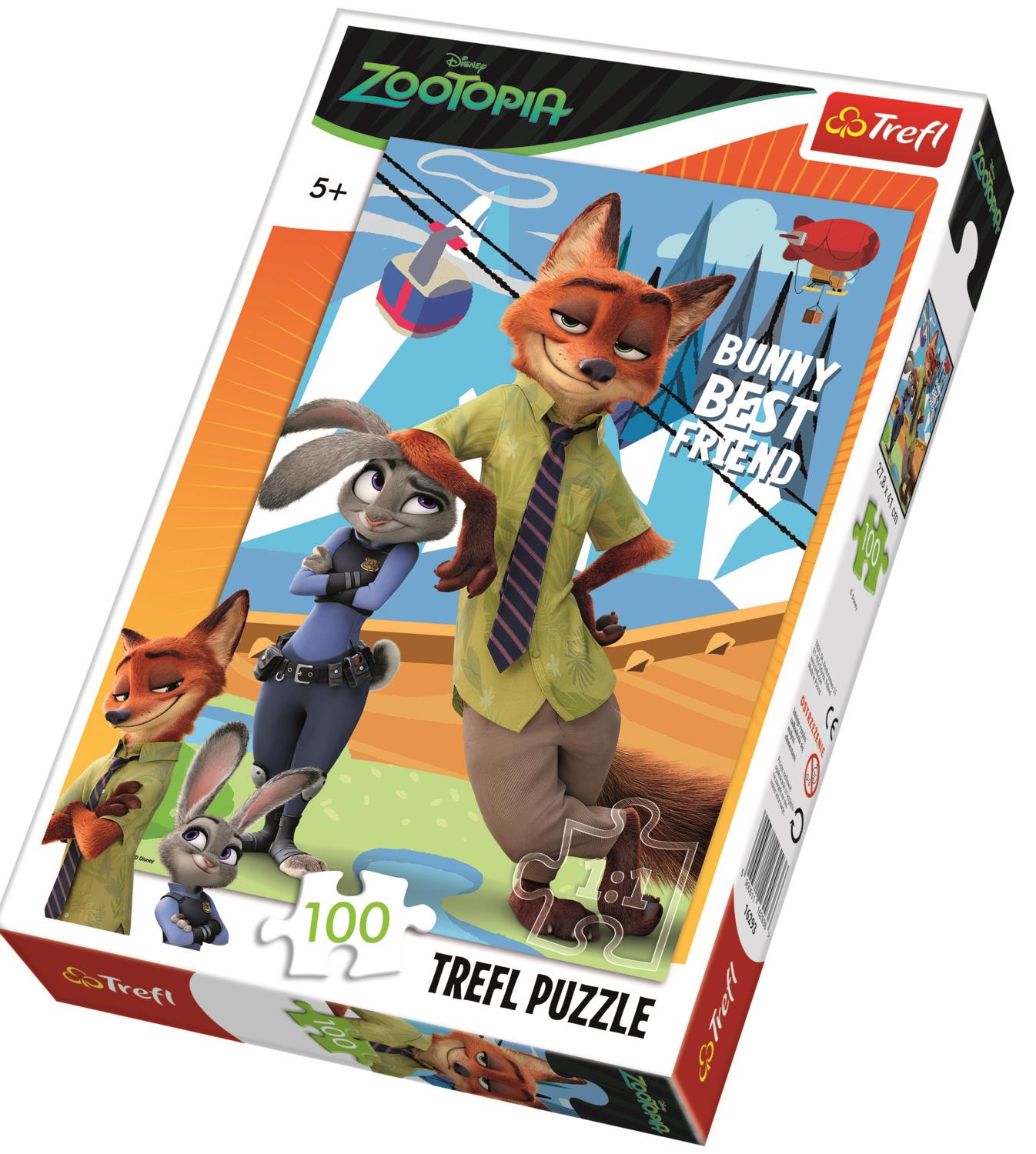 Trefl Çocuk Puzzle 16293 Judy And Nick Zootopia, Disney 100 Parça Puzzle