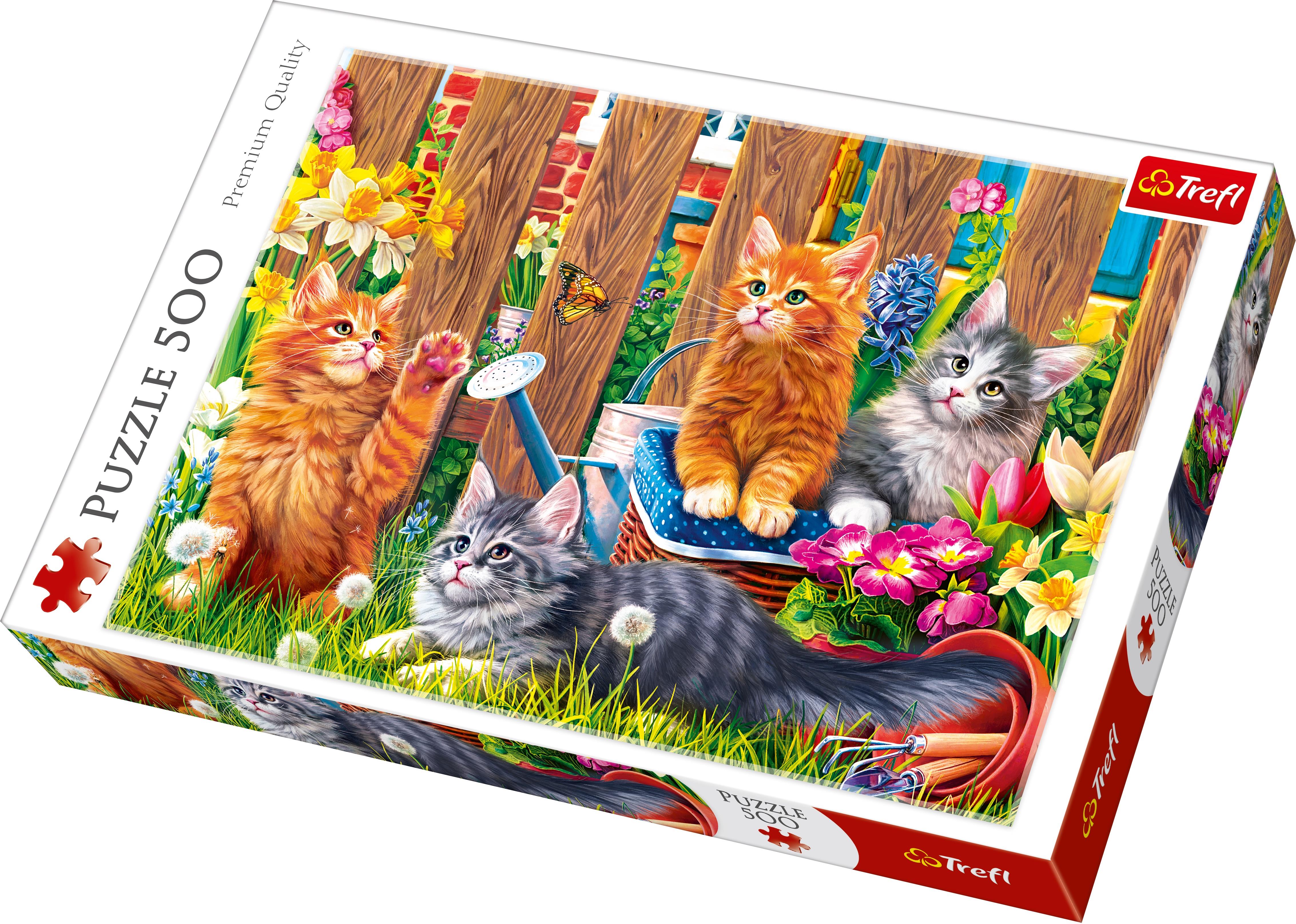 Trefl Puzzle 37326 Kittens İn The Gard 500 Parça Puzzle