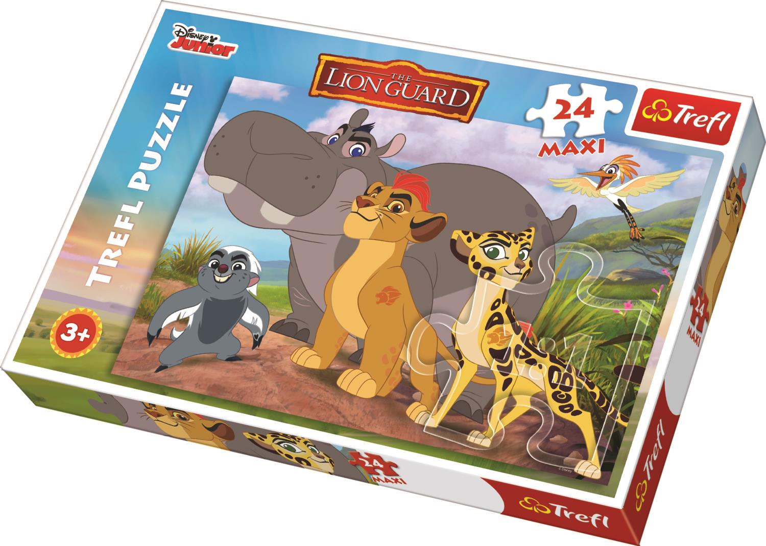 Trefl Çocuk Puzzle 14240 Lion Guard, Disney 24 Parça Maxi Puzzle