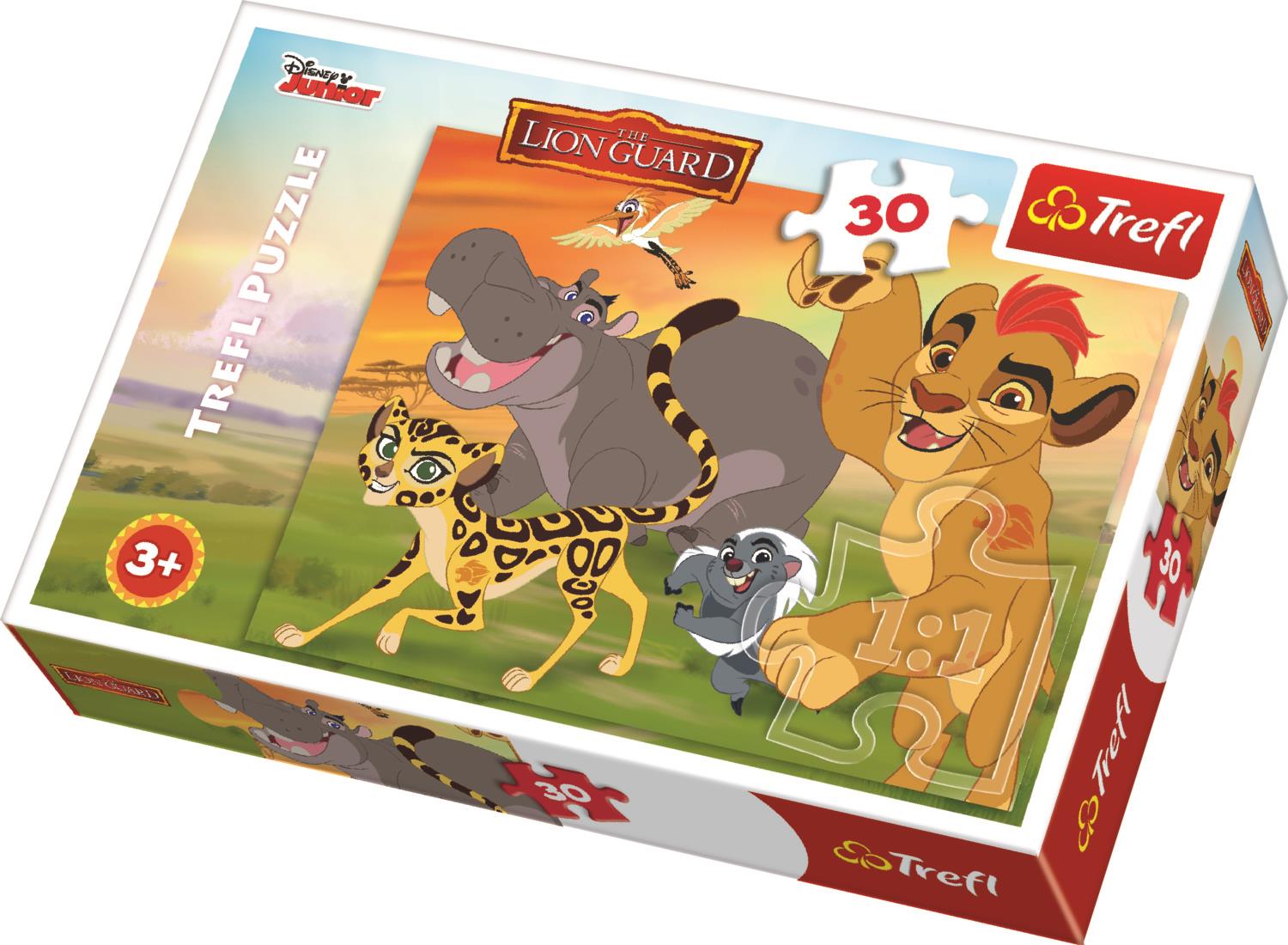 Trefl Çocuk Puzzle 18210 Lion Guard Happily Forward, Disney 30 Parça Puzzle